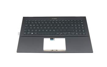 AEUJ7G00010 Original Quanta Tastatur inkl. Topcase DE (deutsch) anthrazit/grau mit Backlight
