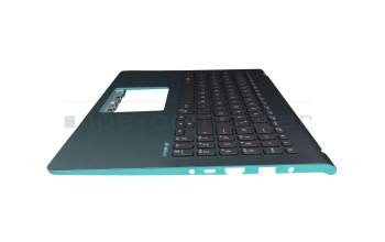 AEXKJG01110 Original Asus Tastatur inkl. Topcase DE (deutsch) schwarz/türkis mit Backlight