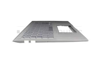 AEXKNG00010 Original Quanta Tastatur inkl. Topcase DE (deutsch) silber/silber mit Backlight