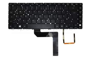 AEZ09G01110 Original Quanta Tastatur DE (deutsch) schwarz mit Backlight