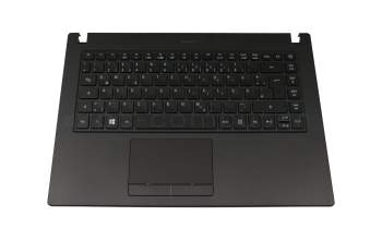 AEZ8VG01110 Original Quanta Tastatur inkl. Topcase DE (deutsch) schwarz/schwarz mit Backlight