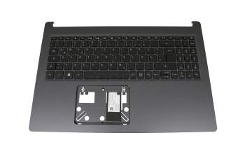 AEZAUG01020 Original Acer Tastatur inkl. Topcase DE (deutsch) schwarz/grau mit Backlight