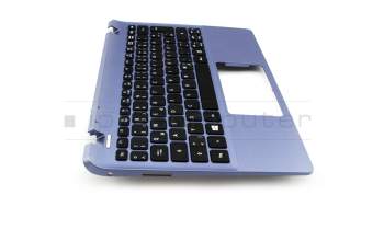 AEZHJG00120 Original Quanta Tastatur inkl. Topcase DE (deutsch) schwarz/blau