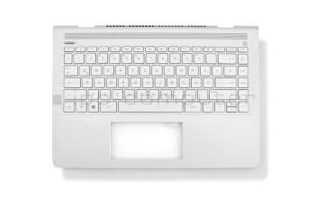 AM22R000400 Original HP Tastatur inkl. Topcase DE (deutsch) silber/silber mit Backlight