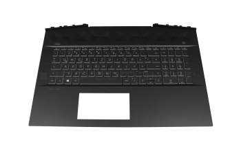 AP2K9000300 Original HP Tastatur inkl. Topcase DE (deutsch) schwarz/weiß/schwarz
