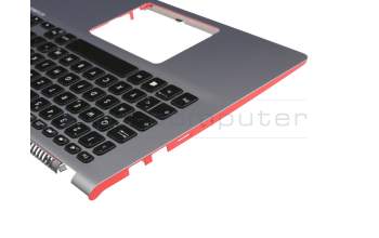 ASM18C86D0J920 Original Chicony Tastatur inkl. Topcase DE (deutsch) schwarz/silber mit Backlight