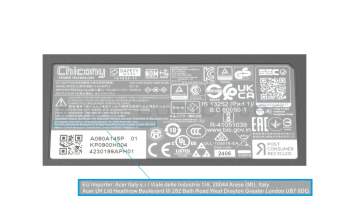 Acer Aspire 16 (A16-51GM) Original Netzteil 90,0 Watt eckige Bauform