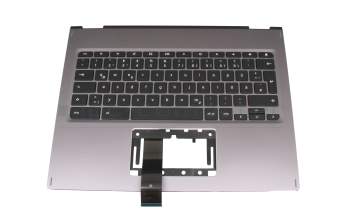 Acer Chromebook Spin 13 (CP713-1WN) Original Tastatur inkl. Topcase DE (deutsch) schwarz/silber