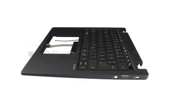 Acer TravelMate P6 (TMP614-52) Original Tastatur inkl. Topcase DE (deutsch) schwarz/schwarz mit Backlight