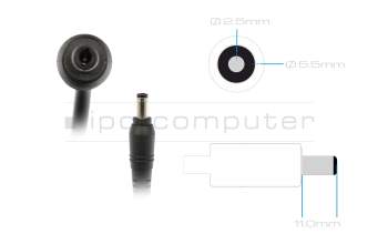 Alternative für 0A001-00861100 Original Asus Netzteil 120,0 Watt kantige Bauform gerader Stecker