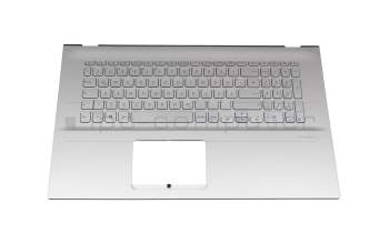 Asus Business P1701CEA Original Tastatur inkl. Topcase DE (deutsch) silber/silber mit Backlight