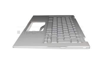Asus Chromebook Flip C434TA Original Tastatur inkl. Topcase DE (deutsch) silber/silber mit Backlight