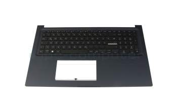 Asus F1704VA Original Tastatur inkl. Topcase DE (deutsch) schwarz/schwarz mit Backlight