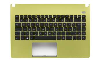 Asus F401A Original Tastatur inkl. Topcase DE (deutsch) schwarz/grün