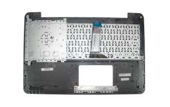 Asus F554LD Original Tastatur inkl. Topcase DE (deutsch) schwarz/schwarz mit gebürstetem Muster
