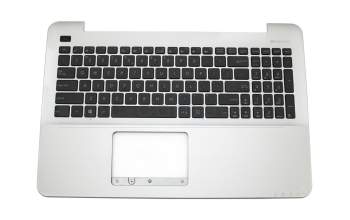 Asus F555BP Original Tastatur inkl. Topcase US (englisch) schwarz/silber