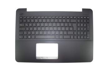 Asus F555LF-XO423D Original Tastatur inkl. Topcase DE (deutsch) schwarz/schwarz mit gebürstetem Muster