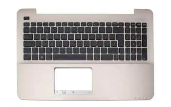 Asus F555QG Original Tastatur inkl. Topcase DE (deutsch) schwarz/gold