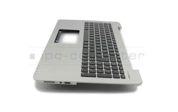 Asus F555UB Tastatur inkl. Topcase DE (deutsch) schwarz/silber B-Ware