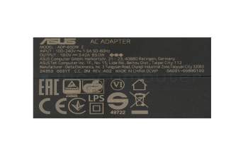 Asus F556UJ Original Netzteil 65,0 Watt EU Wallplug normale Bauform