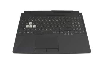 Asus FX506HEB Original Tastatur inkl. Topcase DE (deutsch) schwarz/transparent/schwarz mit Backlight