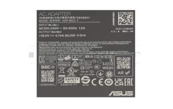Asus K5504VN Original Netzteil 90,0 Watt