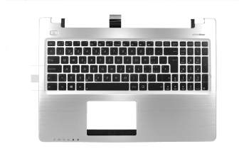 Asus K56CB Original Tastatur inkl. Topcase SF (schweiz-französisch) schwarz/silber