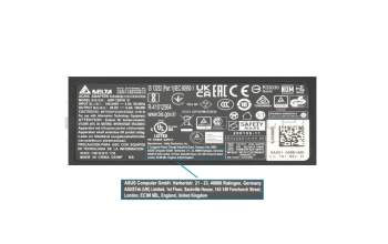 Asus N550JK Original Netzteil 120,0 Watt kleine Bauform (leichte, kompakte Bauform)