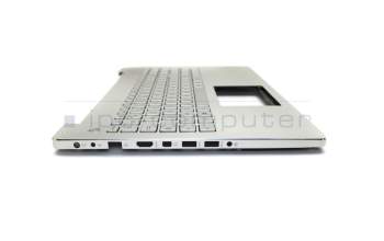 Asus N550JV Original Tastatur inkl. Topcase FR (französisch) silber/silber mit Backlight