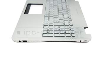 Asus N551JK Original Tastatur inkl. Topcase DE (deutsch) silber/silber mit Backlight