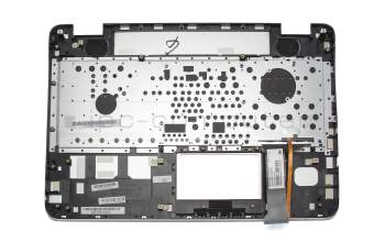 Asus N551JQ Original Tastatur inkl. Topcase FR (französisch) silber/silber mit Backlight