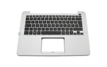 Asus R301UA Original Tastatur inkl. Topcase FR (französisch) schwarz/silber
