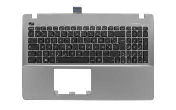 Asus R510CC Original Tastatur inkl. Topcase FR (französisch) schwarz/grau