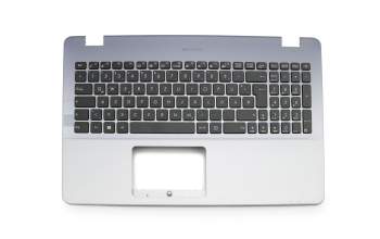 Asus R542UF Original Tastatur inkl. Topcase DE (deutsch) schwarz/silber