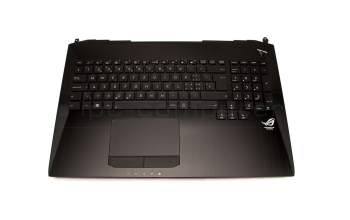 Asus ROG G750JH Original Tastatur inkl. Topcase SF (schweiz-französisch) schwarz/schwarz mit Backlight
