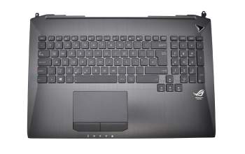 Asus ROG G750JH Original Tastatur inkl. Topcase UK (englisch) schwarz/schwarz mit Backlight