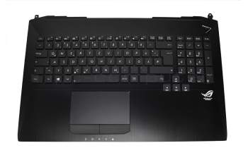 Asus ROG G750JS Original Tastatur inkl. Topcase schwarz/schwarz mit Backlight