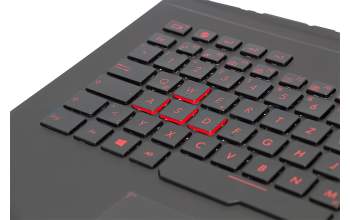 Asus ROG G751JT Original Tastatur inkl. Topcase DE (deutsch) schwarz/schwarz mit Backlight