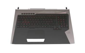 Asus ROG G752VT Original Tastatur inkl. Topcase BE (belgisch) schwarz/schwarz/silber mit Backlight