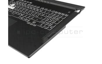 Asus ROG Strix SCAR III G731GW Original Tastatur inkl. Topcase DE (deutsch) schwarz/schwarz mit Backlight - ohne Keystone-Schacht -
