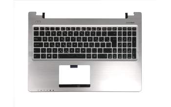 Asus S56CA Original Tastatur inkl. Topcase GR (griechisch) schwarz/silber