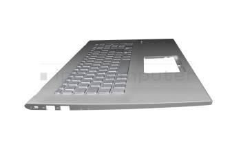 Asus S732DA Original Tastatur inkl. Topcase DE (deutsch) silber/silber mit Backlight