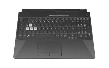 Asus TUF A15 FA506IU Original Tastatur inkl. Topcase DE (deutsch) schwarz/transparent/schwarz mit Backlight