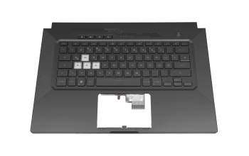 Asus TUF Dash F15 FX516PM Original Tastatur inkl. Topcase DE (deutsch) schwarz/schwarz mit Backlight