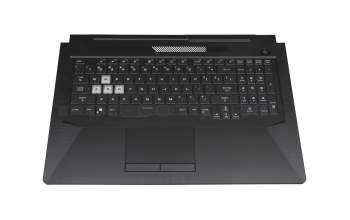 Asus TUF F17 FX706LI Original Tastatur inkl. Topcase US (englisch) schwarz/weiß/schwarz mit Backlight