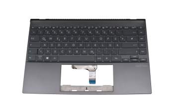 Asus UM425UA Original Tastatur inkl. Topcase DE (deutsch) grau/grau mit Backlight