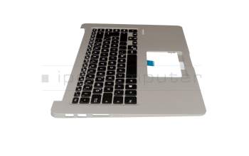 Asus VivoBook 15 X510UF Original Tastatur inkl. Topcase DE (deutsch) schwarz/silber mit Backlight