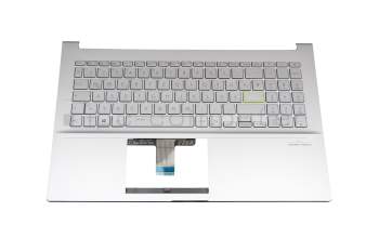 Asus VivoBook 15 X521FA Original Tastatur inkl. Topcase DE (deutsch) silber/silber mit Backlight