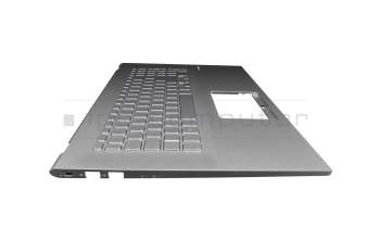 Asus VivoBook 17 F712EA Original Tastatur inkl. Topcase DE (deutsch) silber/silber mit Backlight
