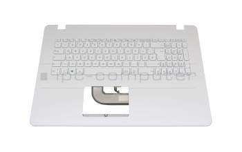 Asus VivoBook A705UA Original Tastatur inkl. Topcase DE (deutsch) weiß/weiß
